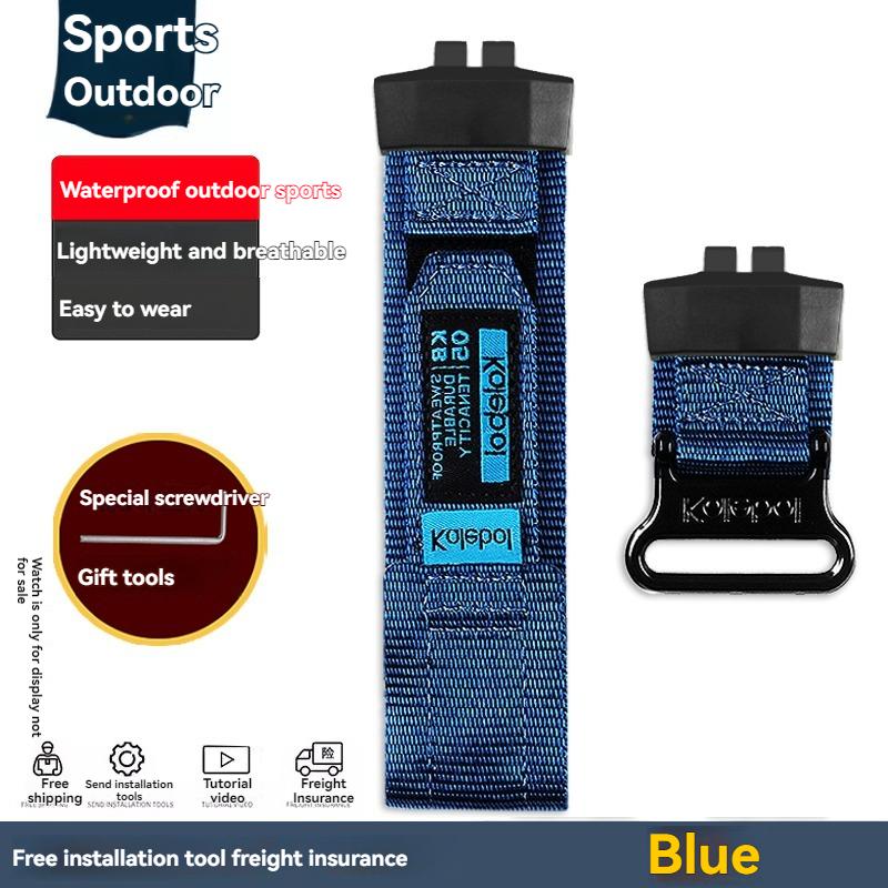 Uhrenarmband aus Nylon-Canvas für Outdoor-Sport, geeignet zur Anpassung an Casio GBD-200-1/GBD-200SM Uhren