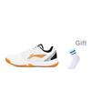 Li-Ning Durable Breathable Low-Top Badminton Shoes Unisex Shoes Platinum AYTT023-1
