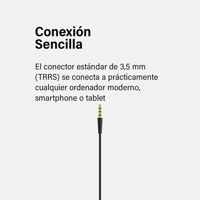 Casque d'Écoute Filaire avec Microphone Anti-bruit pour Bureau Vidéoconférence KOSS CS100i Beige 97134