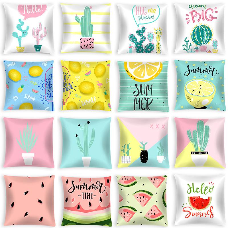 Summer Fruit Series Pillowcase Small Fresh Ins Household Products Pillow Cushion Cover