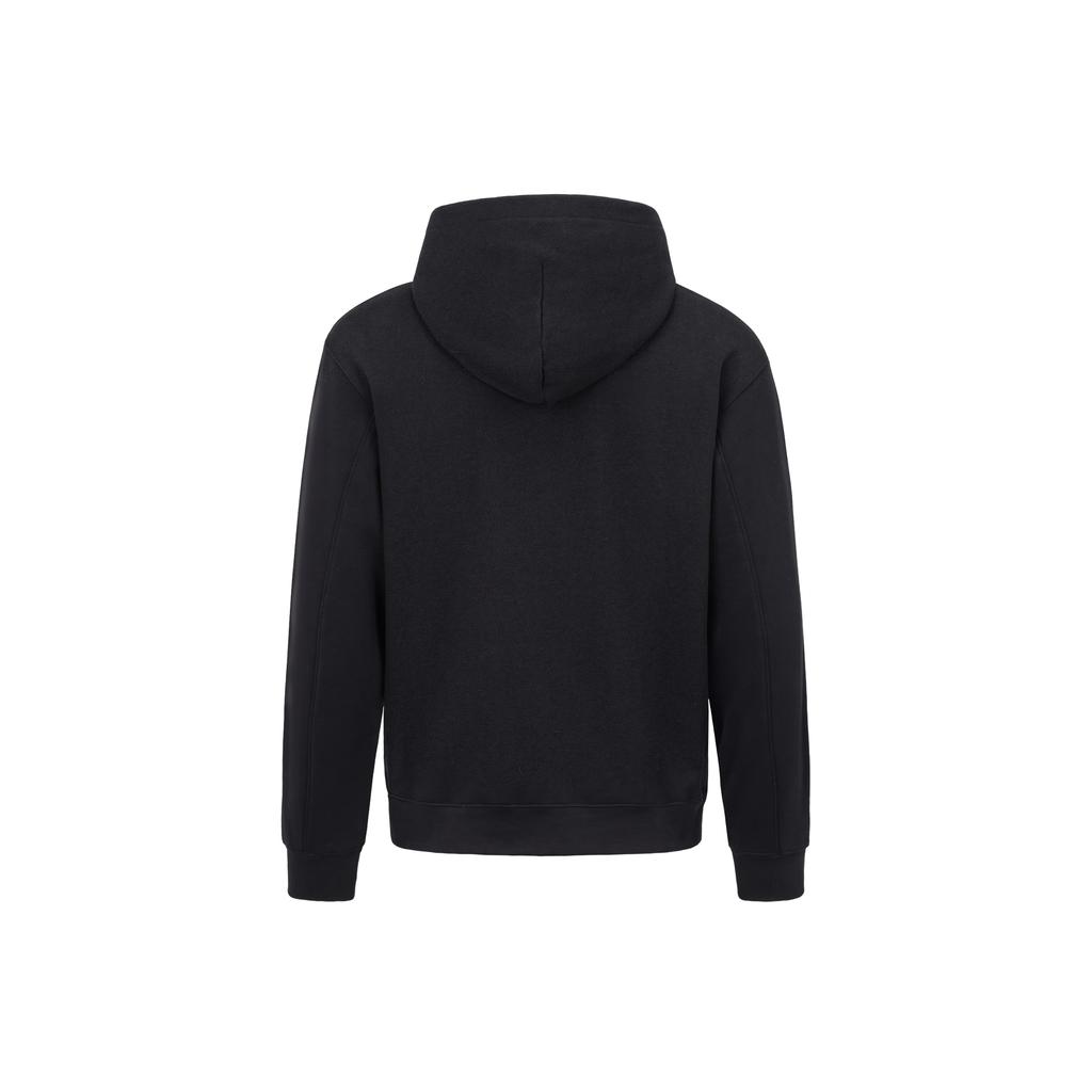 Men's Li-Ning Sweatshirts Men's Black Hooded (Non-detachable) Moderate