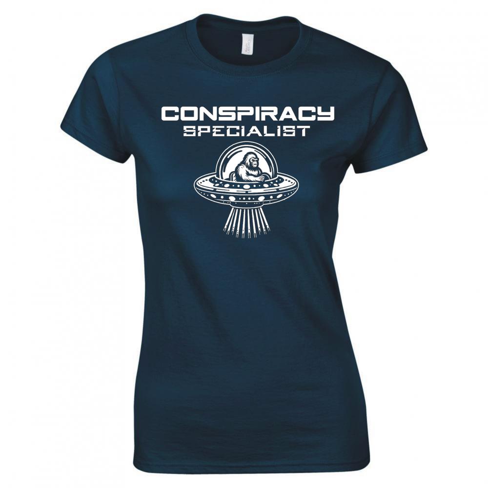 Funny Conspiracy Specialist Ladies Skinny Fit TShirt S