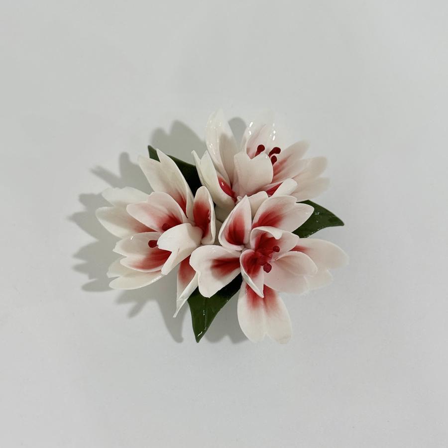 

Ручна керамічна квітка персика, вишукана імітована квітка, аромалампа, полиця для ароматизації дому, прикраса для дому