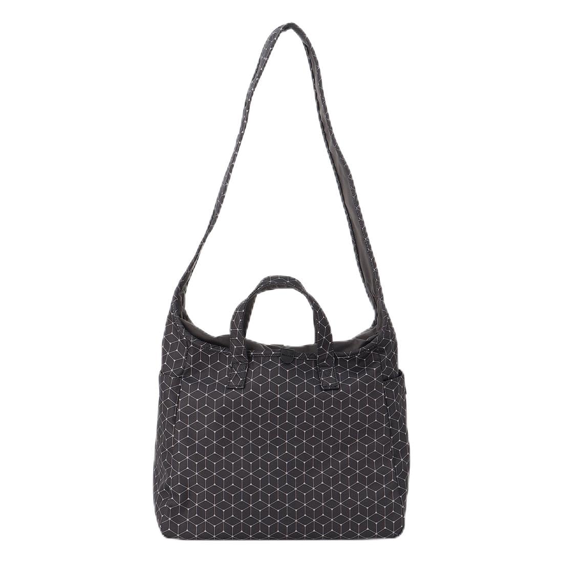 

Плечевая сумка-тоут cubic x dot и плечевая M черная [Isaac] сумка, узор, сумка 2-в-1, размер, (10)