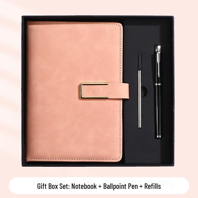 A5 Business Office Snap Button Notebook with Custom LOGO for Meetings