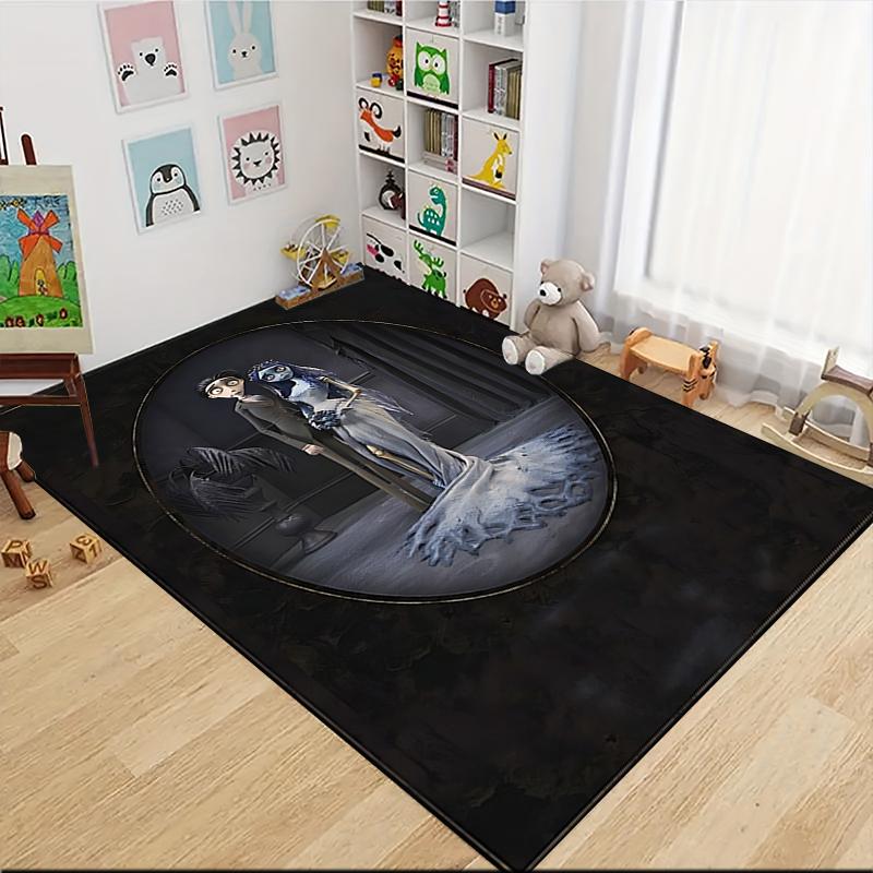 1Pc Ghostly Bride Butterflies Carpet Rug Customizable Soft Washable Antislip Home Living Room Sofa Mats Personalized Rug 0917156
