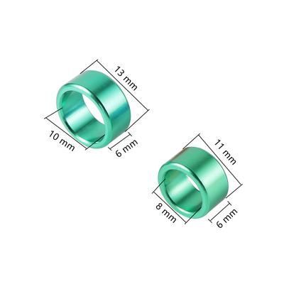 30Pcs Aluminum Pigeon Foot Rings Pigeon Supplies 8mm/10mm W 6mm Bird Rings - PHIL 2025+ Random Number Parrot Pet Bird Rings