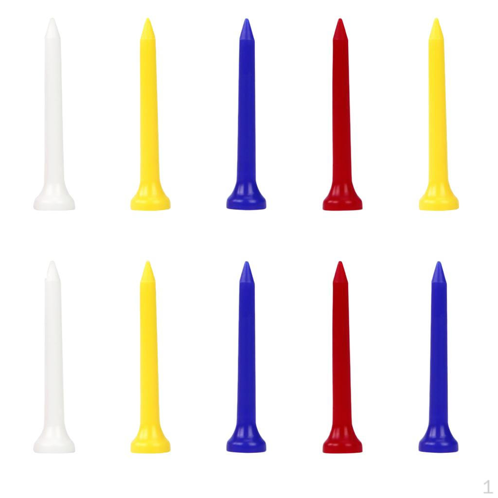 Golf Professional Tees Pack of 10 Assorted Colors 54/70/83mm 54mm