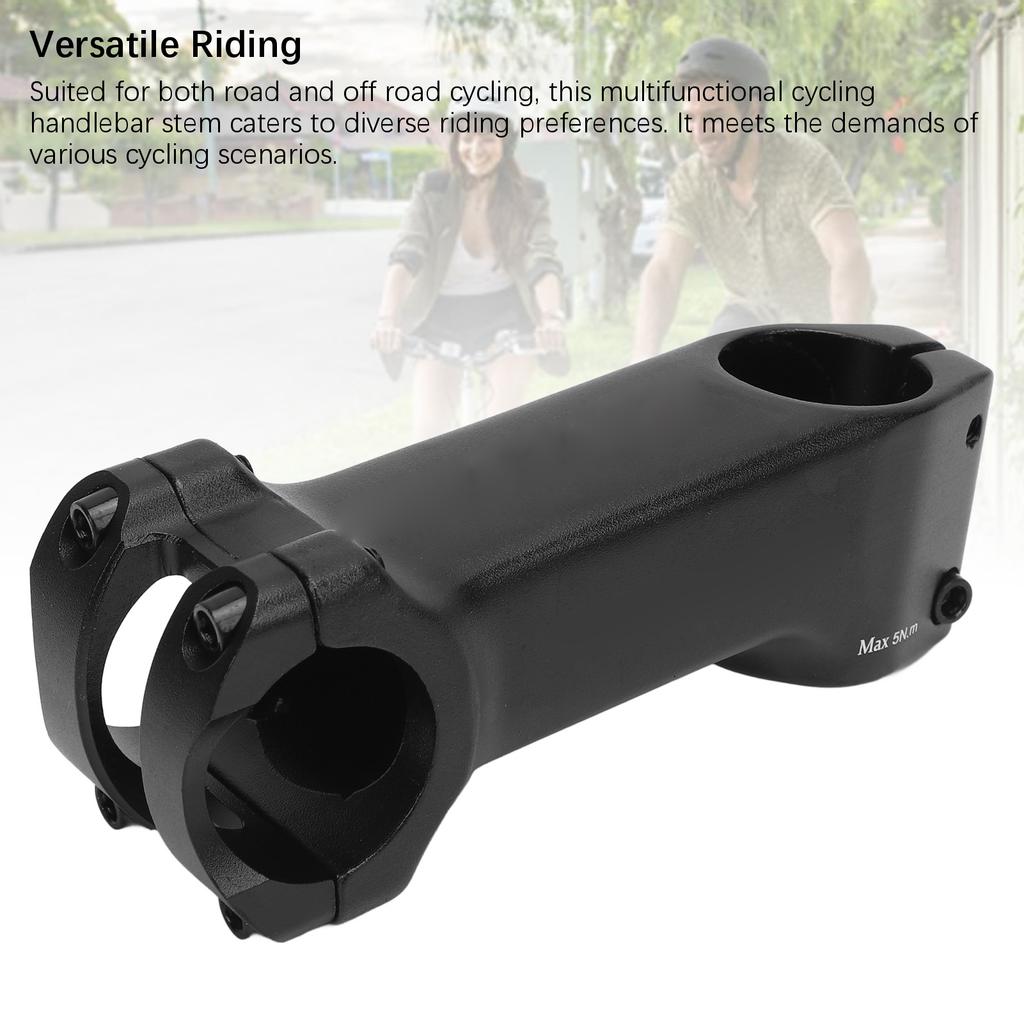 Aluminum Alloy Mountain Road Cycle Stem 31.8mm Shock Absorbing Cycling Handlebar Stem Lightweight