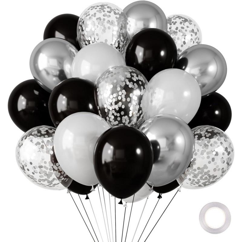 Metal Sequin Balloon Set - 30 Colorful Holiday Party Decorations