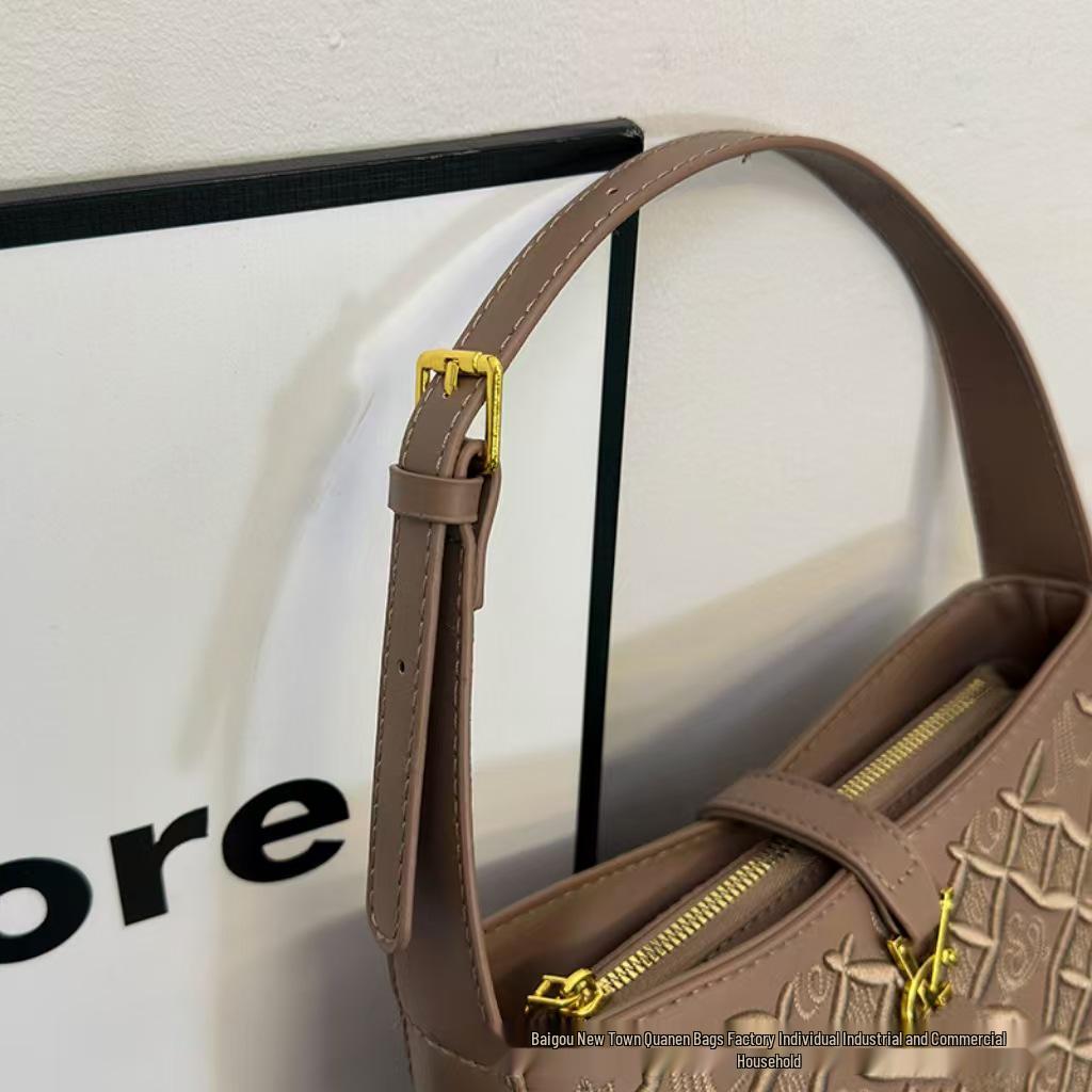 Geantă de umăr elegantă pentru femei Tide, Europeană/Americană, de înaltă calitate, texturată