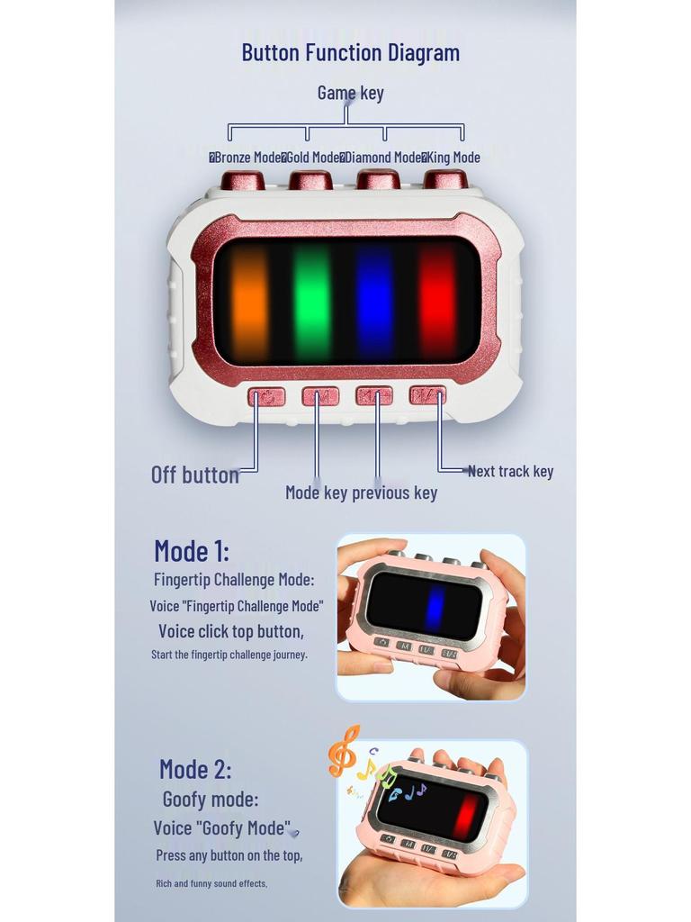 Cross-border Rhythm Master: Handheld Piano Game Console for Kids - Educational Toy & Gift