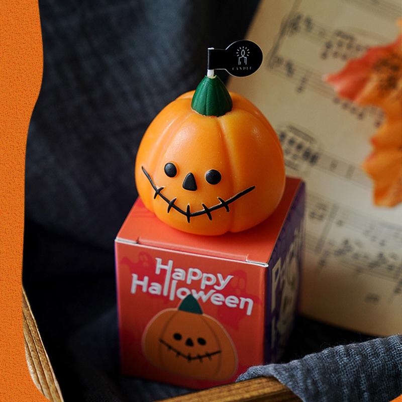 Cadou Halloween Decor de Petrecere Dovleac Simulat Ornament Fantomă Desen Animat Handmade Lumânare Ceară de Soia Ambiantă 3 Stiluri