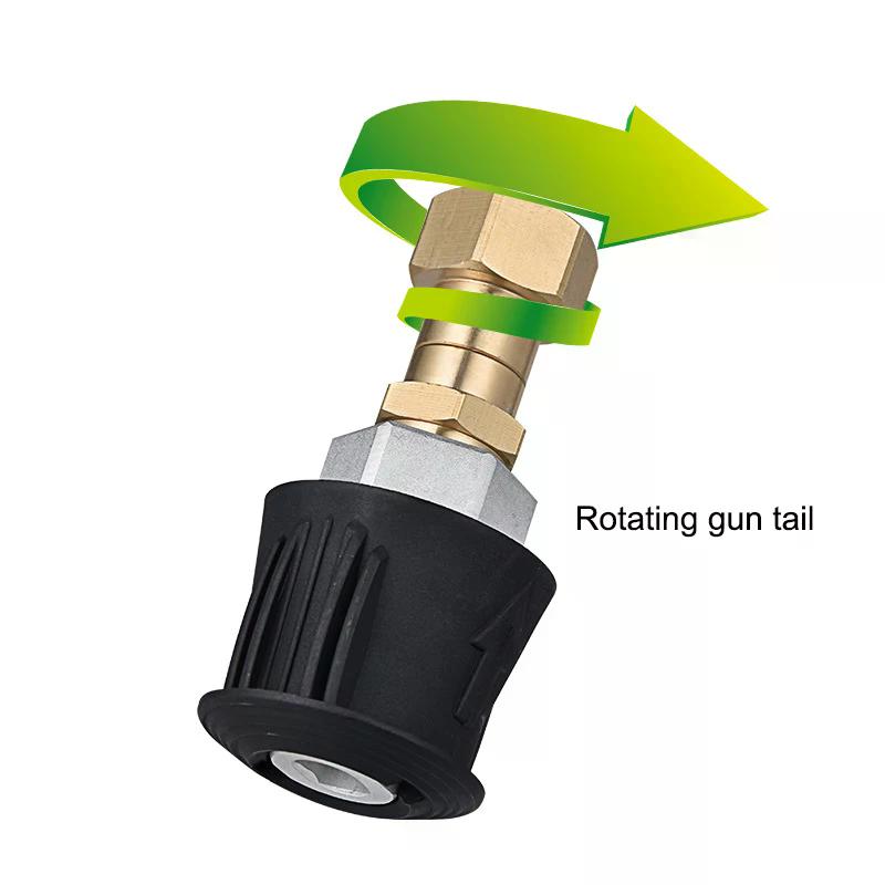 High Pressure Car Wash Water Gun For K Series Cleaning Hose Quick Connector 360° Rotating Anti Winding Accessories Tool