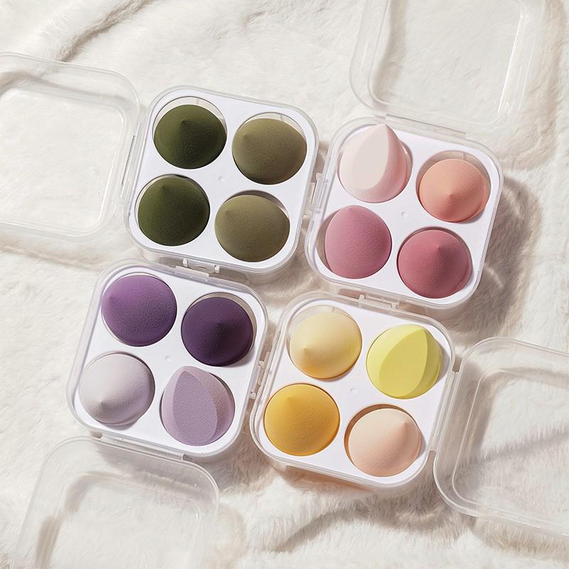 Egg-shaped Makeup Sponge Set – Multi-Pack, Non-Latex, Wet & Dry Use Teardrop Sponges