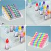 A96I-Clear Acrylic Paint Organizer (7 Tier),Paint Bottle Organizer,Acrylic Paint Storage Organizer,Craft Paint Organizer Rack