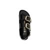 Birkenstock Wmns Milano Big Buckle Natural Patent Leather Narrow 'Black' Women's 1024211