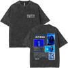 Washed Vintage Singer Aitana Graphic T-shirt CUARTO AZUL Print T-shirts  Women Fashion Pop Music T Shrit Streetwear Fans Gift