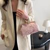 Vintage Designer Handmade Wedding Clutch for Women Chic Lock Shell Clip Lady Handbags and Purse Shoulder Chain Messenger Bags