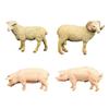 4 Pieces Realistic Animals Action Figure Model for Kids Pretend Toys