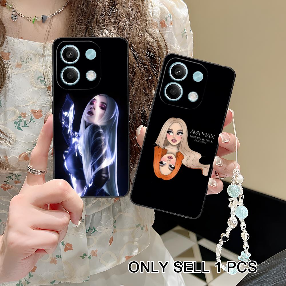Fashion Ava Max Matte TPU Mobile Phone Case for POCO F8 F7 F6 F5 F4 F3 F2 Pro GT C75 C71 C65 C61 C40 Pro Ultra Colorful Cover