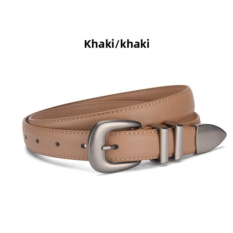 Mei Mary Women's genuine leather belt - stylish and versatile waist belt for dresses, jeans, and pants