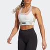 Adidas Marimekko Collaboration Logo Print Color Block Low Round Neck Sports Bra Women underwear Coral-Pink HR8172