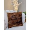 (Pack of 3) Cowhide Pillow Cover Brindle Cowhide Cushion Natural Hair On Throw Cushion Pillow Covers Genuine Cow Hide Real Original Skin Leather