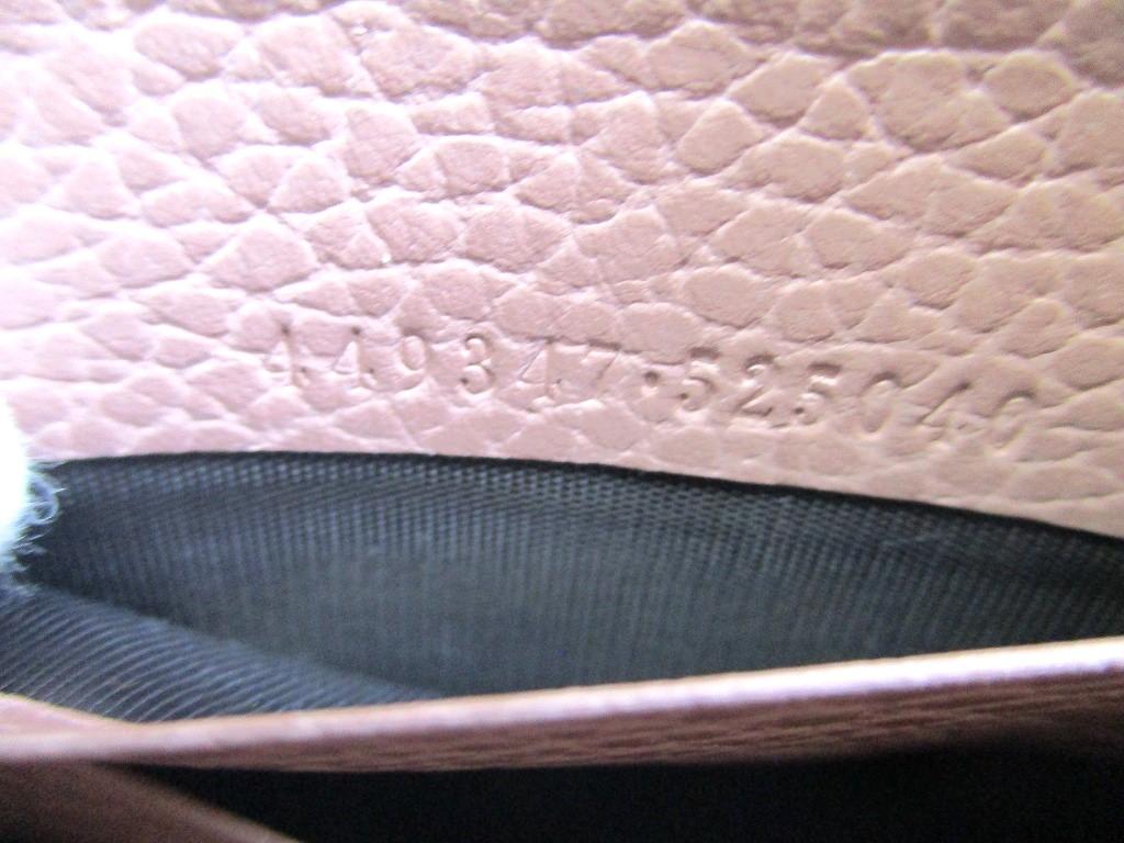 Authentic GUCCI Interlocking G Gold H/W Dusty Pink Leather Round Zip Wallet #a131  Refurbished