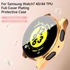 Silikonhülle Glas für Samsung Galaxy Watch 7 40MM 44MM Rundum-Displayschutz Weiche TPU-Schutzhülle Watch7 44mm Hüllen
