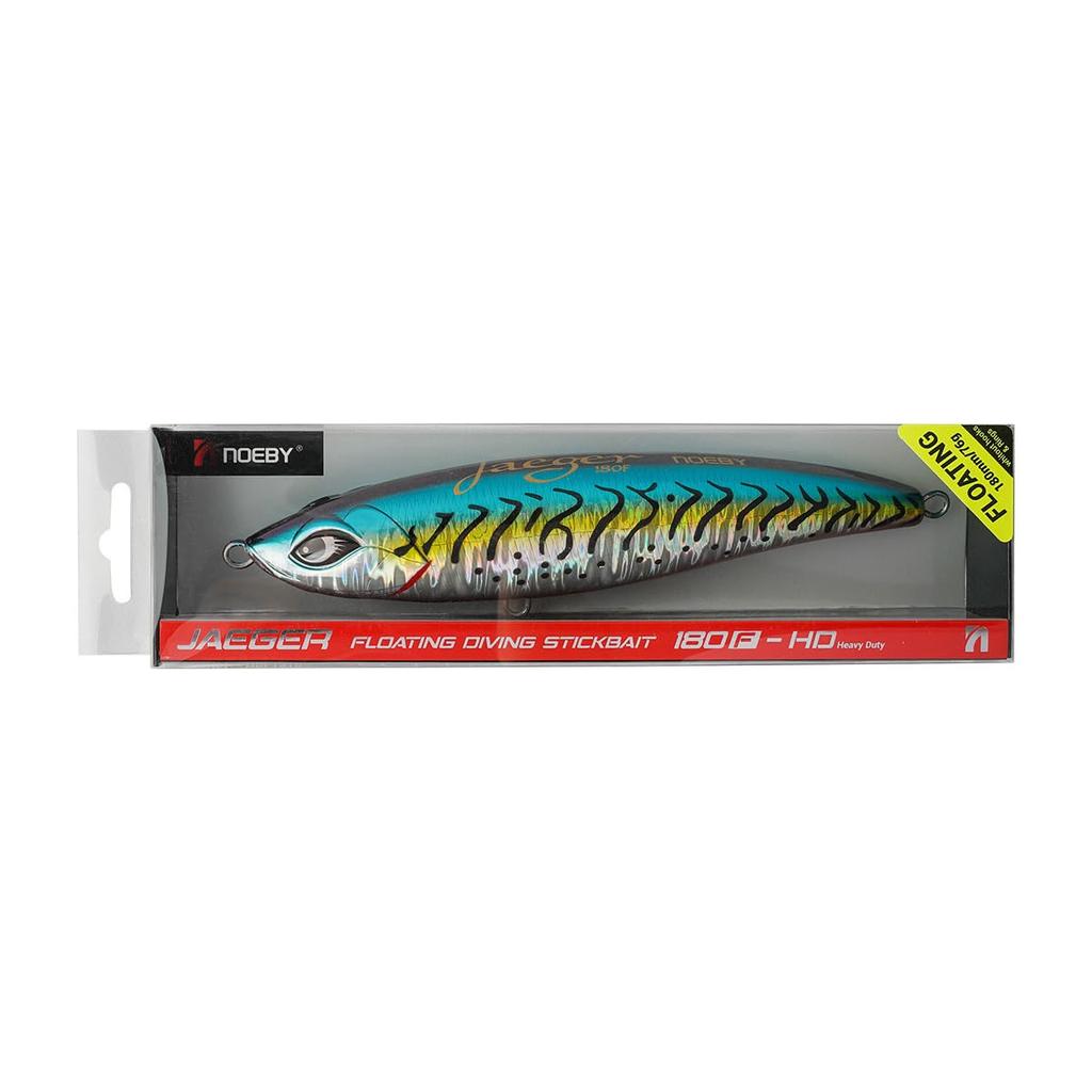 Noeby Jaeger Wave 180F Diving Stickbait, 180mm/76g Floating Stickbait Pencil with Stainless Steel Thru-Wire Construction and Big Wobbling Action (NS28