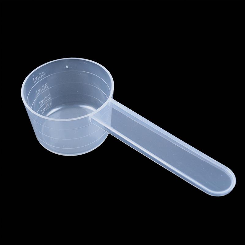 Transparent 20g Plastic Measuring Spoon for Detergent, Fertilizer, and Pesticide (40ml Capacity)