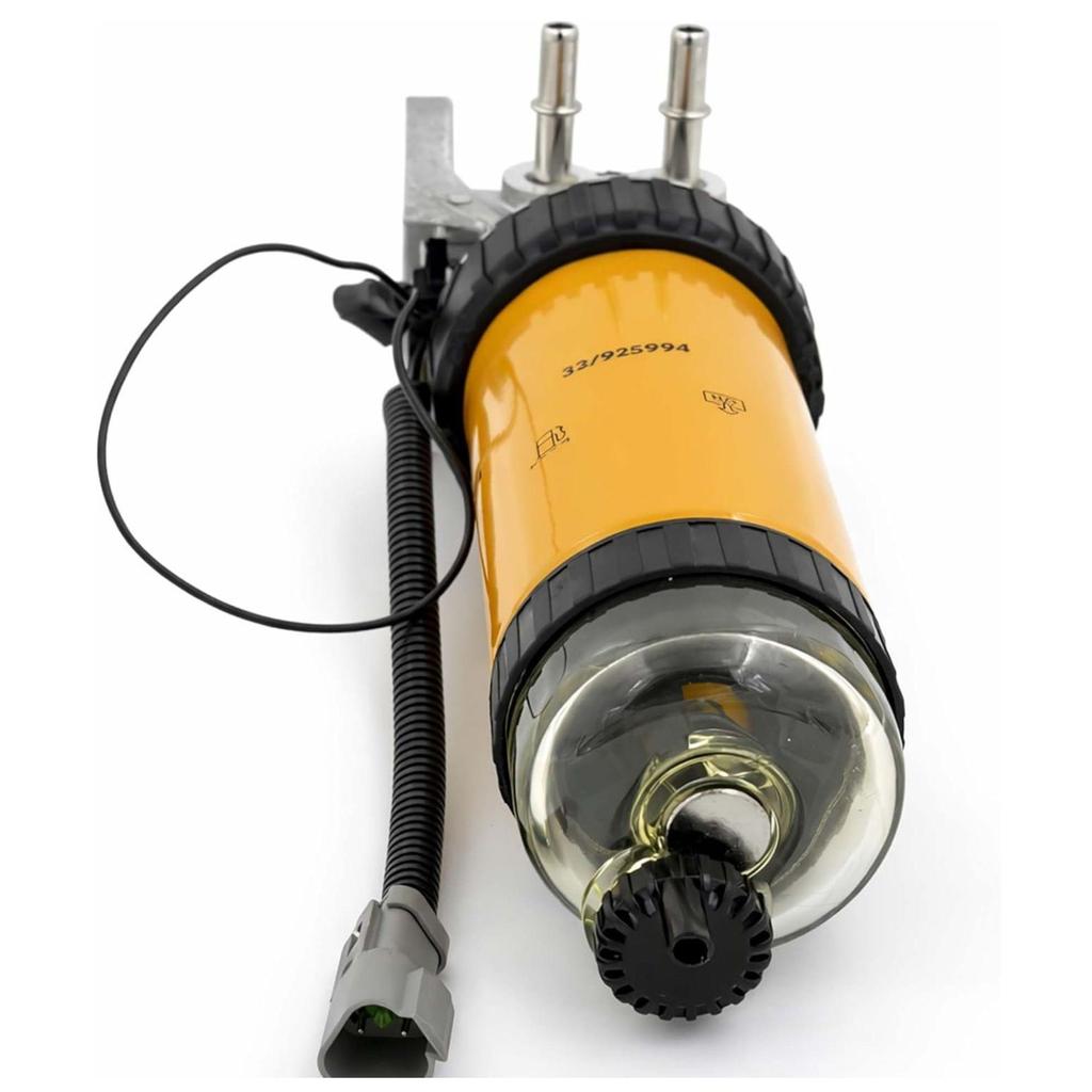 Fuel Filter Assembly with Sensor (30 Micron) Fits JCB Backhoe Loader 3CX 3D 214 215 1400B 1550B 1600B 1700B Replaces 32/925694, 7232/50050, 32/925915