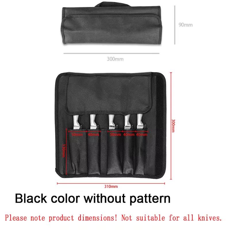 

Knife Tools Roll Bag Chef Knife Bag with Portable Handle Travel Durable Kitchen Organizer Knife Carry Pouch (NO Knife)