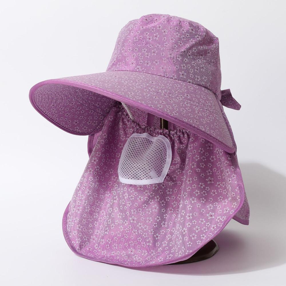 Wide Rim Beach Cap Breathable Ponytail Hat New Fishing Cap  Women