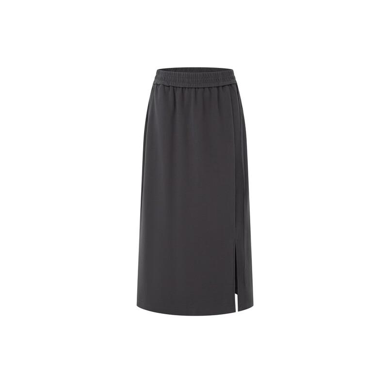 Elva' Island Women's A-Line Slit High-Waisted Skirt