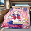 Japanese anime cute cartoon theme Sailor Moon Tsukino Usagi blanket suitable for home beds, sofa covers, office nap, outdoor warm blankets O7