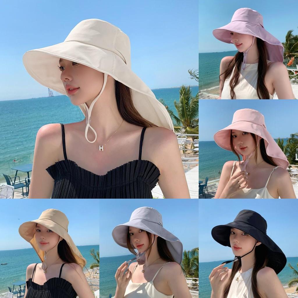 Summer Foldable Cap With Wide Brim For Sun Protection And Outdoor Style For Women