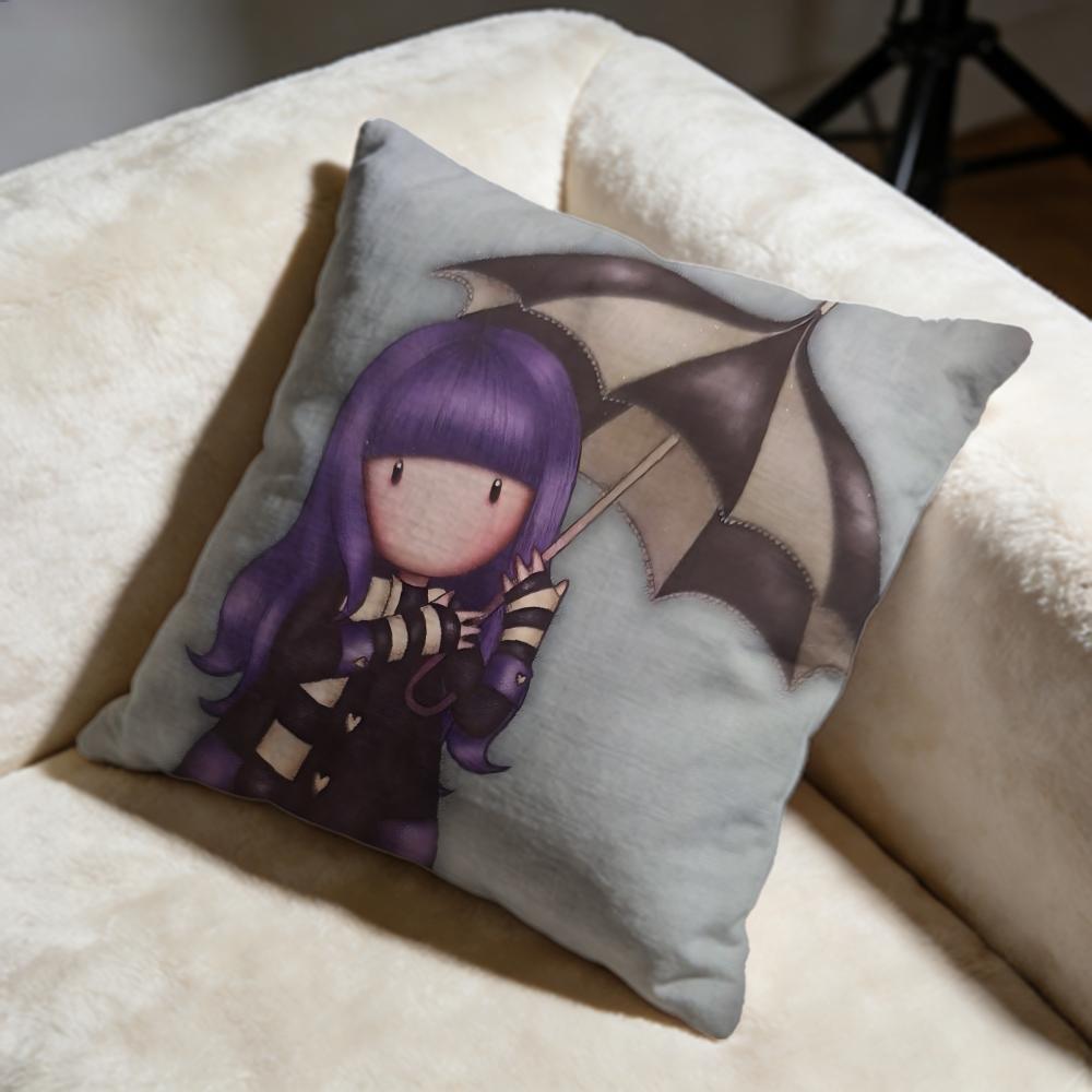 Fashion SSantoro Gorjussed Cushion Cover Soft Decorative Pillow Case Suitable for Bedroom Sofa Car Travel Use