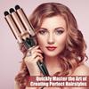 5 in 1 Hair Curling Wand Set Tourmaline Ceramic Curling Iron PTC Fast Heating Auto Shut Off Curling Brush