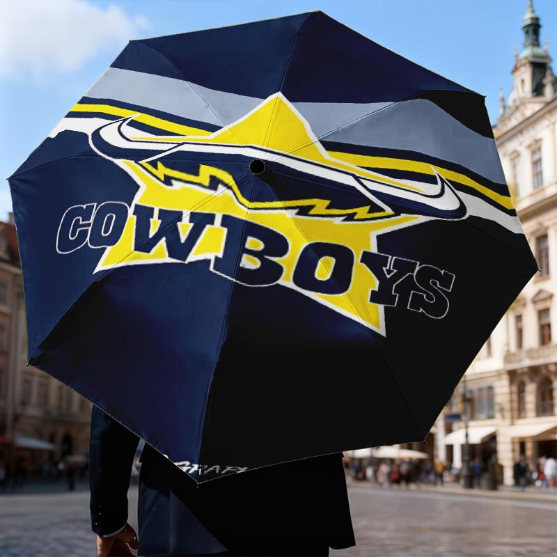 North Queensland Rugby Umbrella Folding umbrella, automatic umbrella 8-Frame for Travel, camping Use Gift for Halloween Christmas