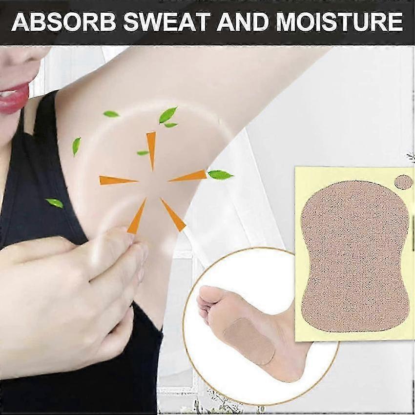 Adhesive Anti Sweat Pads 10 Pcs 9 X 6.5 cm Unisex Sweat Absorbing Armpit Pads