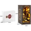 CRESYMME Miniature Dollhouse Book Nook Kit Wooden DIY 3D Model Astronomy Museum