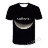 Men's 3D Print  MOONSPELL Band Casual T-shirts Hip Hop Harajuku Styles Tops Clothing