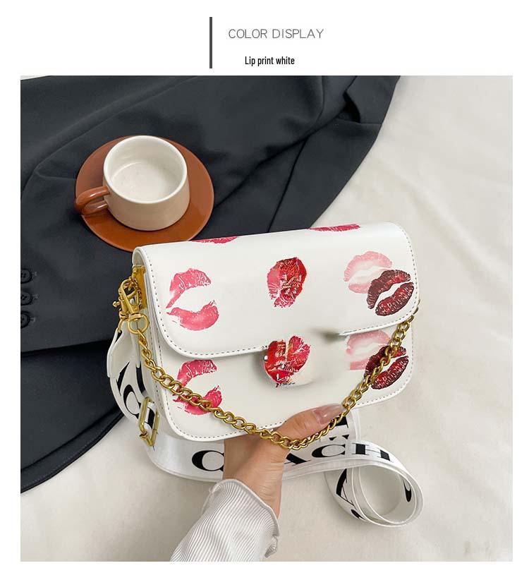 Damen 2025 Stilvolle High-End Kleine Quadratische Umhängetasche mit Vielseitigem Druck