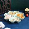 UOSUUOSU Clover Divided Snack Serving Tray Set
