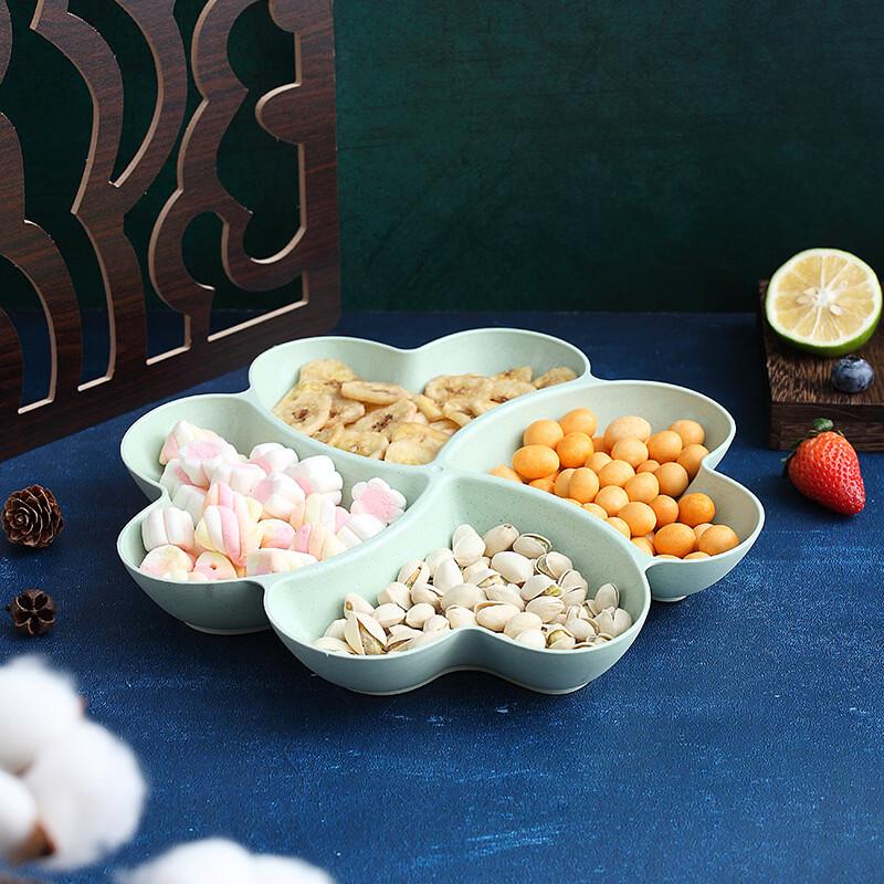 UOSUUOSU Clover Divided Snack Serving Tray Set