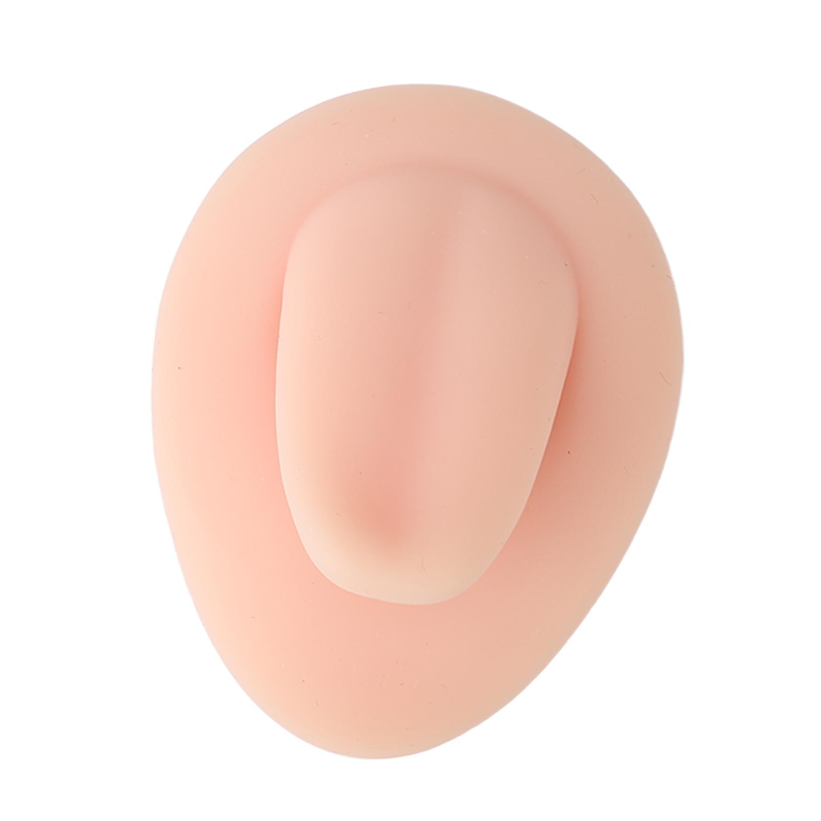 Soft Silicone Tongue Model Professional 3D Simulated Tongue Model with Stand for Piercing Practice