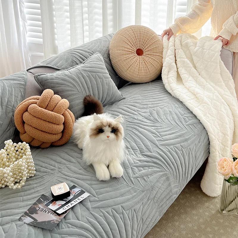 

Four Seasons кремовый цвет кристальный бархат диванная подушка гостиная нескользящий диванный чехол спинка полотенце подушка Ins стиль 70x70