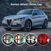 Autostickers Voor Alfa Romeo 4 stuks 60 mm Wielnaafdop Naafkap Badge Embleem Sticker Voor Alfa Romeo 4C 159 166 Spider Giulia 15